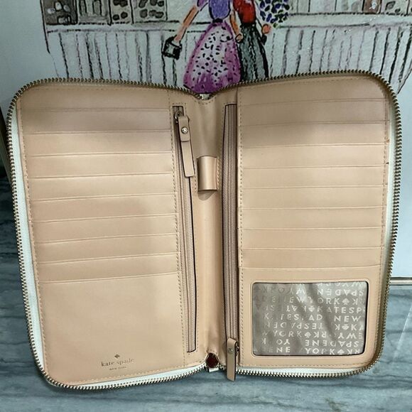 Kate Spade Knightsbridge Large Travel Wallet Organizer Zipper Clutch Purse - Picture 3 of 11